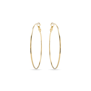 Pendientes de 60mm de diámetro acabado Oro Amarillo de 18k - Kelxo-amarillo