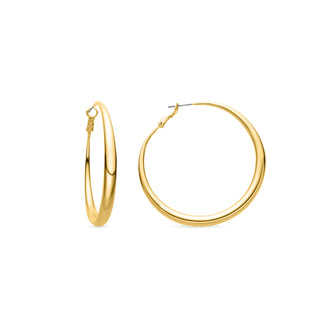 Pendientes de 54mm de diámetro acabado Oro Amarillo de 18k - Qupa-amarillo