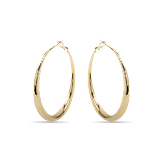 Pendientes de 54mm de diámetro acabado Oro Amarillo de 18k - Qupa-amarillo