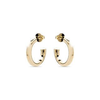 Pendientes de 25mm de diámetro acabado Oro Amarillo de 18k - Difie-amarillo