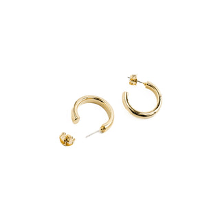 Pendientes de 25mm de diámetro acabado Oro Amarillo de 18k - Difie-amarillo