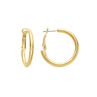 Pendientes de 30mm de diámetro acabado Oro Amarillo de 18k - Sadro-amarillo