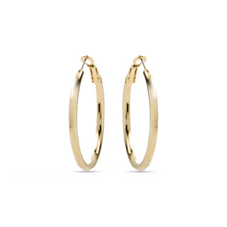 Pendientes de 40mm de diámetro acabado Oro Amarillo de 18k - Sadro-amarillo