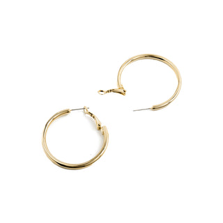 Pendientes de 40mm de diámetro acabado Oro Amarillo de 18k - Sadro-amarillo