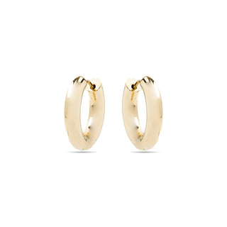 Pendientes de 24mm de diámetro acabado Oro Amarillo 18K - Saura-amarillo
