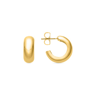 Pendientes de 18,5mm de diámetro acabado Oro Amarillo 18K - Dalra-amarillo