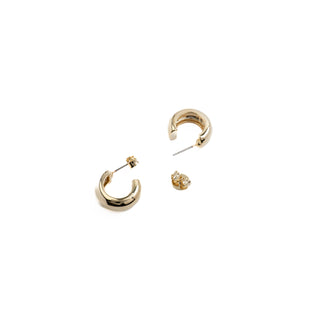 Pendientes de 18,5mm de diámetro acabado Oro Amarillo 18K - Dalra-amarillo