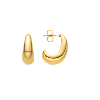 Pendientes de 22mm de diámetro acabado Oro Amarillo 18K - Sanky-amarillo