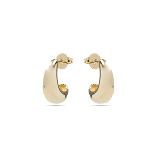 Pendientes de 22mm de diámetro acabado Oro Amarillo 18K - Sanky-amarillo