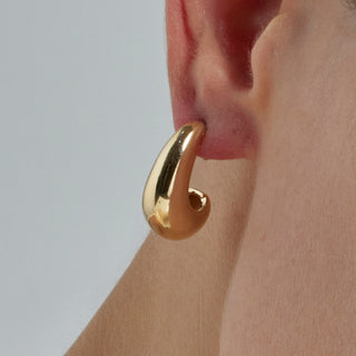 Pendientes de 22mm de diámetro acabado Oro Amarillo 18K - Sanky-amarillo