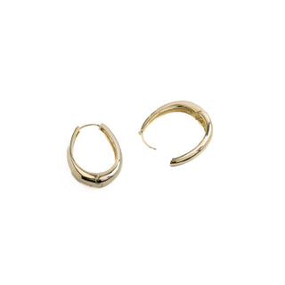 Pendientes de 31mm de diámetro acabado Oro Amarillo 18K - Aima-amarillo
