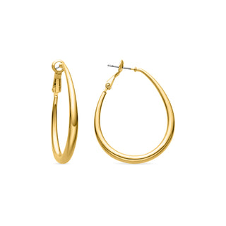 Pendientes de 38mm de diámetro acabado Oro Amarillo 18K - Babo-amarillo