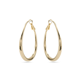 Pendientes de 38mm de diámetro acabado Oro Amarillo 18K - Babo-amarillo