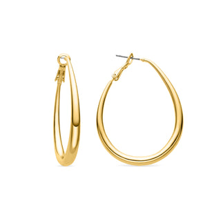 Pendientes de 47mm de diámetro acabado Oro Amarillo 18K - Axeir-amarillo