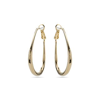 Pendientes de 47mm de diámetro acabado Oro Amarillo 18K - Axeir-amarillo