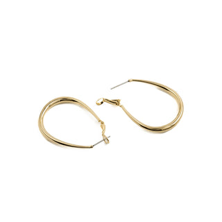 Pendientes de 47mm de diámetro acabado Oro Amarillo 18K - Axeir-amarillo