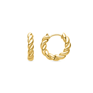 Pendientes de 20mm de diámetro acabado Oro Amarillo 18K - Tansit-amarillo