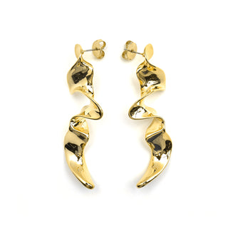 Pendientes acabado oro 18k - Triyie-amarillo