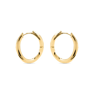 Pendientes de 19mm de diámetro acabado Oro Amarillo 18k - Lial-gris