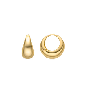 Pendientes de 20mm de diámetro acabado Oro Amarillo 18k - Zatar-amarillo