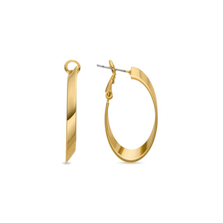 Pendientes de 35mm de diámetro acabado Oro Amarillo 18k - Drola-amarillo