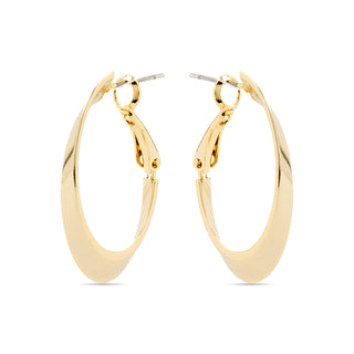 Pendientes de 35mm de diámetro acabado Oro Amarillo 18k - Drola-amarillo