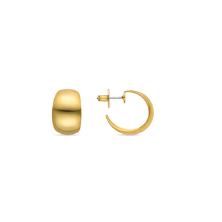 Pendientes de 20mm de diámetro acabado Oro Amarillo 18k - Hellax-amarillo