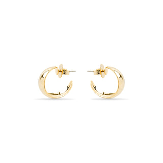 Pendientes de 20mm de diámetro acabado Oro Amarillo 18k - Hellax-amarillo