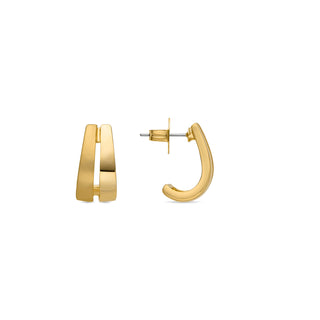 Pendientes acabado oro 18k - Oirfan-amarillo