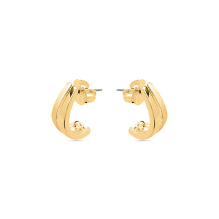 Pendientes acabado oro 18k - Oirfan-amarillo
