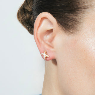 Pendientes acabado en oro amarillo 18k - Fimi-amarillo