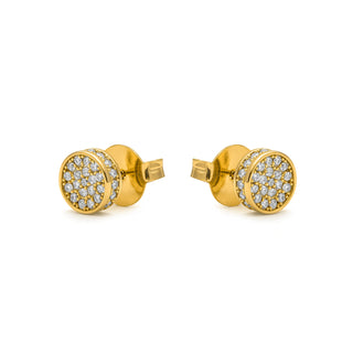 Pendientes acabado en oro amarillo 18k - Rounvi-amarillo