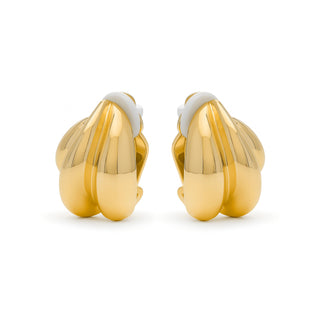 Pendientes acabado en oro amarillo 18k - Xiwind-amarillo