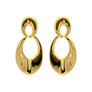 Pendientes acabado en oro amarillo 18k - Karme-amarillo