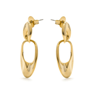 Pendientes acabado en oro amarillo 18k - Karme-amarillo