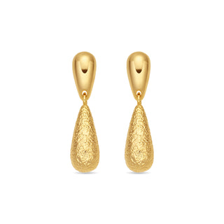 Pendientes acabado en oro amarillo de 18k - Hanit-DORADO