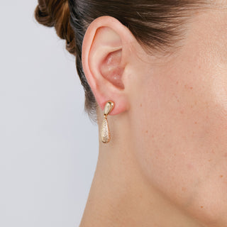 Pendientes acabado en oro amarillo de 18k - Hanit-DORADO