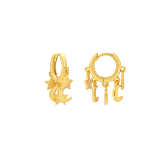 Pendientes acabado oro amarillo de 18k - Praz-amarillo