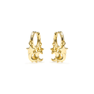 Pendientes acabado oro amarillo de 18k - Praz-amarillo