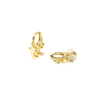 Pendientes acabado oro amarillo de 18k - Praz-amarillo