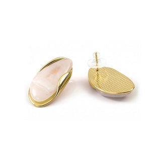 Pendientes Chisab acabado oro amarillo 18k - Chisab-BLANCO