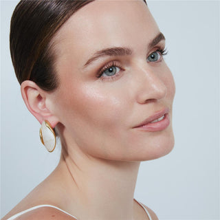 Pendientes Chisab acabado oro amarillo 18k - Chisab-BLANCO