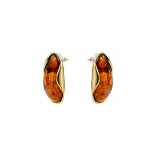 Pendientes Chisab acabado oro amarillo 18k - Chisab-MARRON