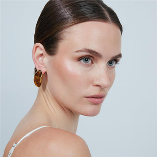 Pendientes Chisab acabado oro amarillo 18k - Chisab-MARRON