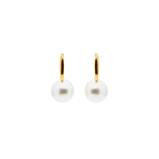 Pendientes acabado en oro amarillo 18k - Siansa-blanco