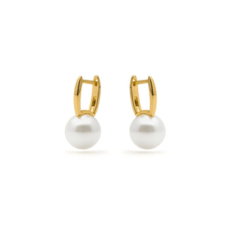 Pendientes acabado en oro amarillo 18k - Siansa-blanco