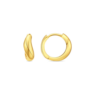 Pendientes acabado en oro amarillo de 18k - Lanwise-Dorado