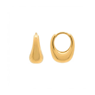 Pendientes acabado en oro amarillo de 18k - Lithran-Dorado