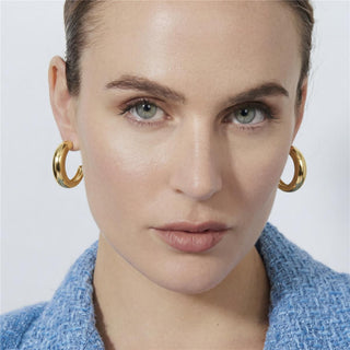 Pendientes acabado en oro amarillo de 18k - Reya-Dorado