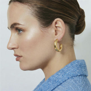 Pendientes acabado en oro amarillo de 18k - Reya-Dorado